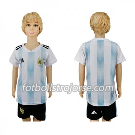 Argentina Matchtröjor Barn Hemma Fotbollströja VM 2018 Argentina Matchtröjor Barn Hemma Fotbollströja VM 2018